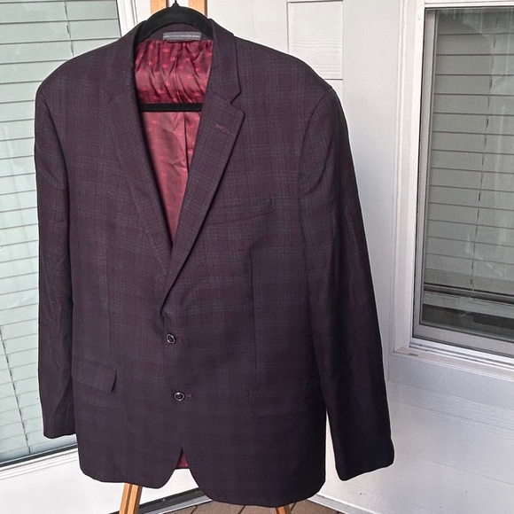 Ben Sherman Two Button Plaid Blazer - Picture 3 of 3